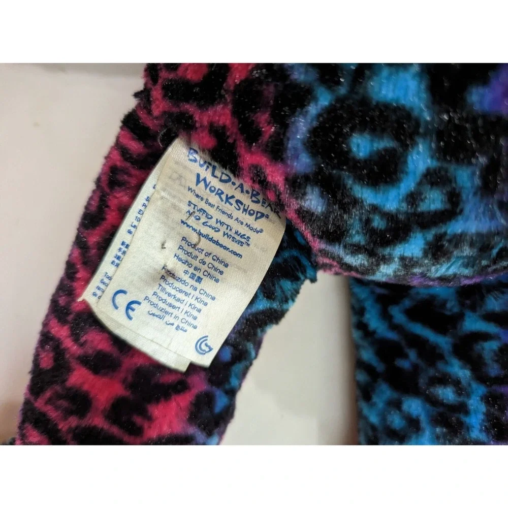 Build-A-Bear Wild About Spots Leopard Cat Pink‎ Blue Plush Retired